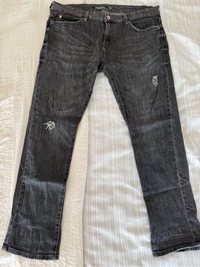 Renuar Slim Straight Black Washed Jeans